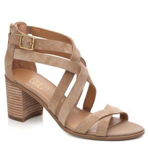 Franco Sarto Hachi nubuck block heel sandals